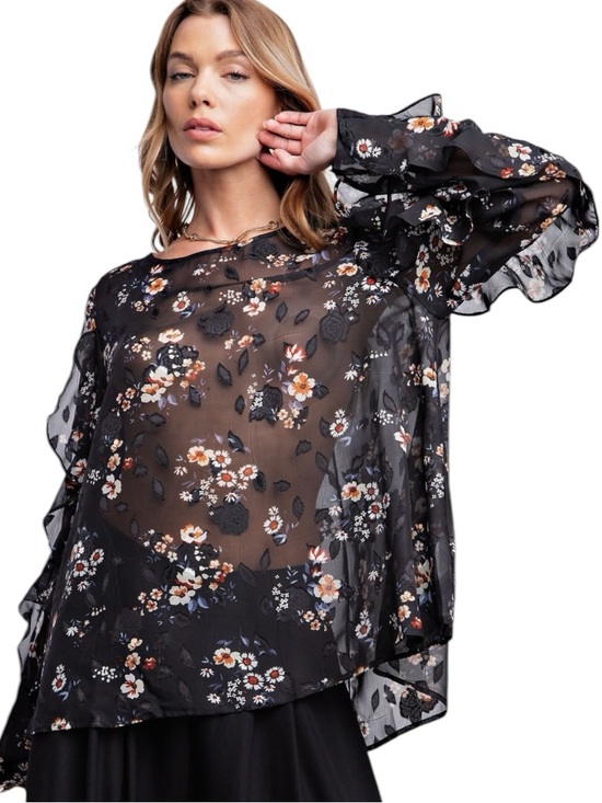 easel Tops - 087:  EASEL NWT TOP BLACK (H16)